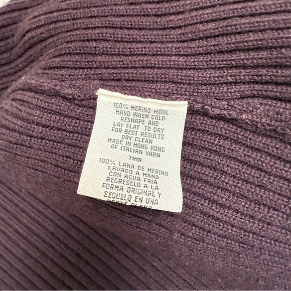 Eileen Fisher 100% Merino Wool Ribbed open Front Cardigan Size Medium - Picture 7 of 8